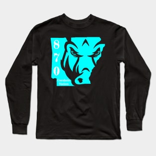 870 Hog- Teal Long Sleeve T-Shirt